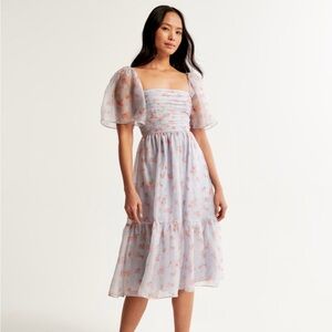 Abercrombie Emerson Angel Sleeve Midi Dress. Medium.